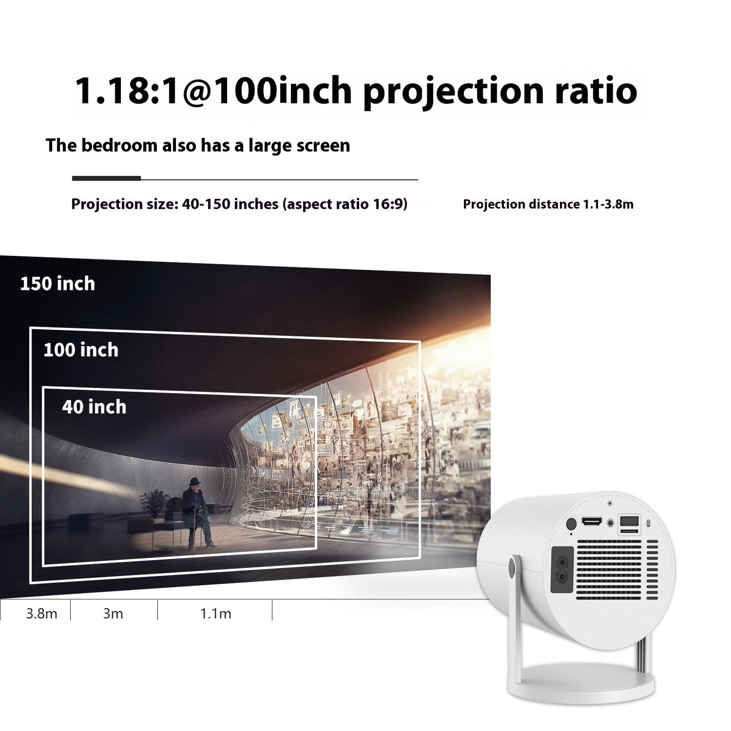 Portable Home Video Projector