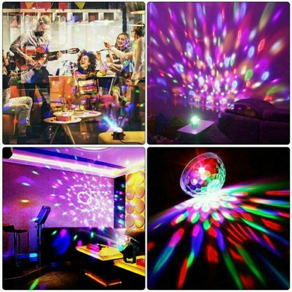Sound-Activated Disco Ball LED Party Light