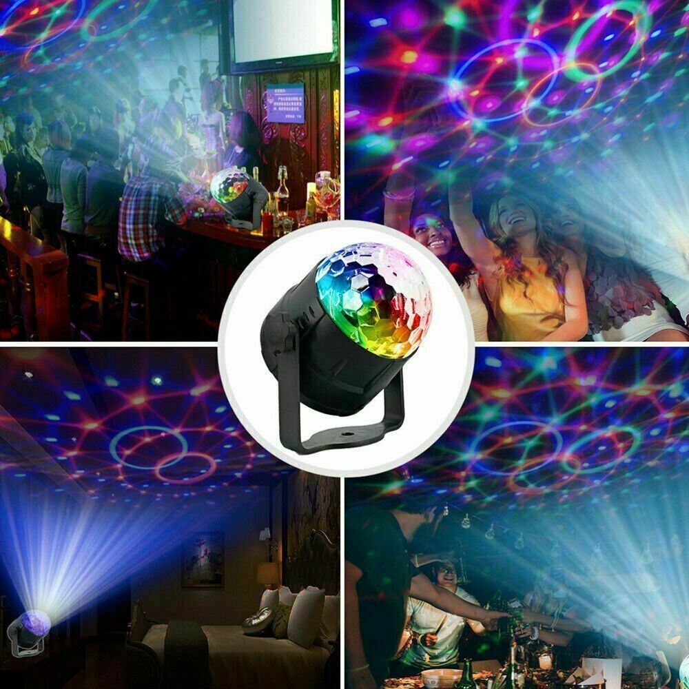 Sound-Activated Disco Ball LED Party Light