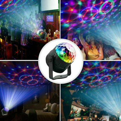 Sound-Activated Disco Ball LED Party Light