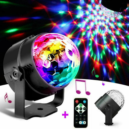 Sound-Activated Disco Ball LED Party Light
